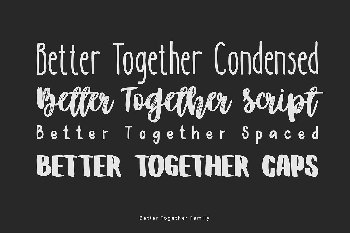 Example font Better Together #2