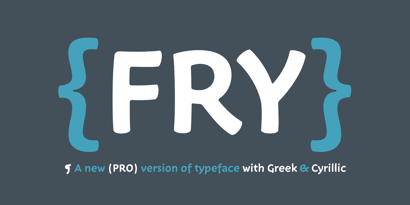 Example font Fry Pro #5