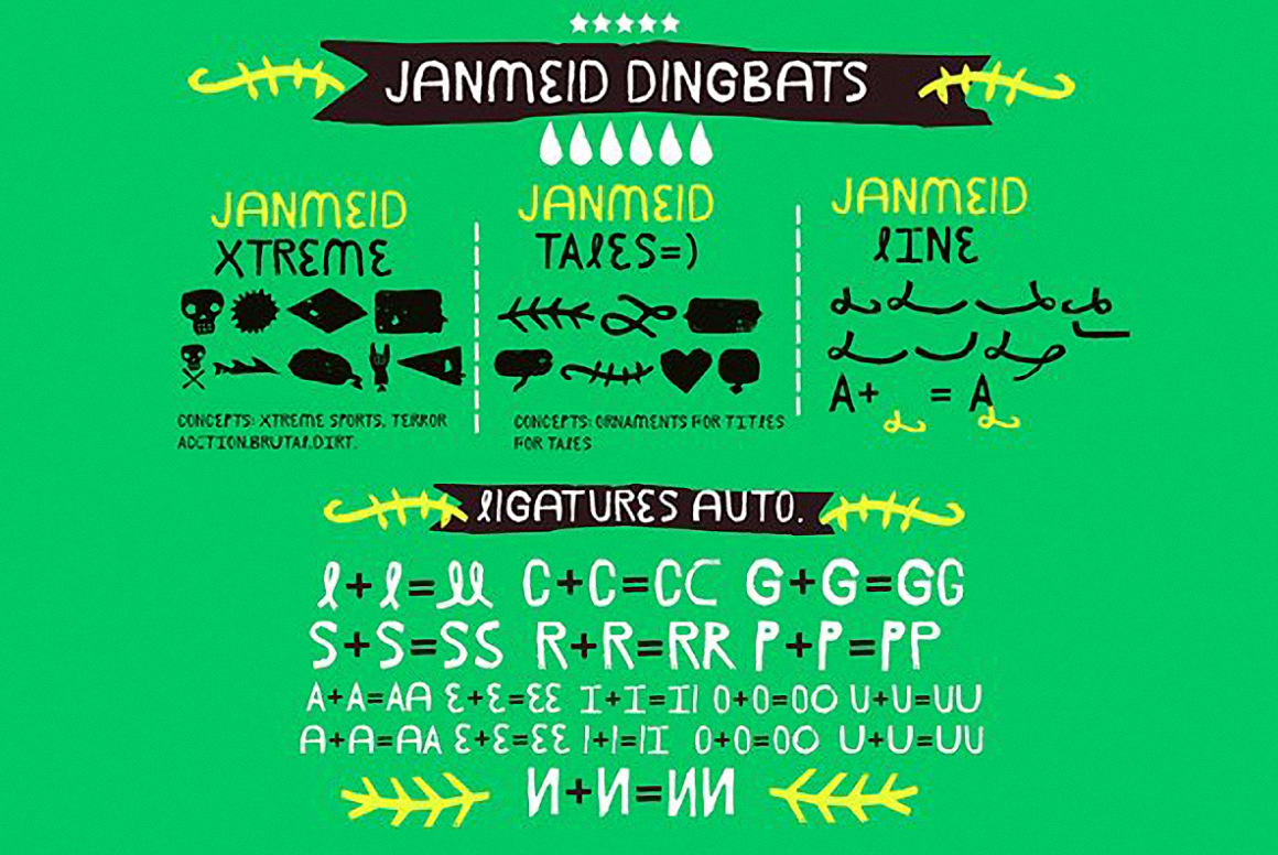 Example font Janmeid #5