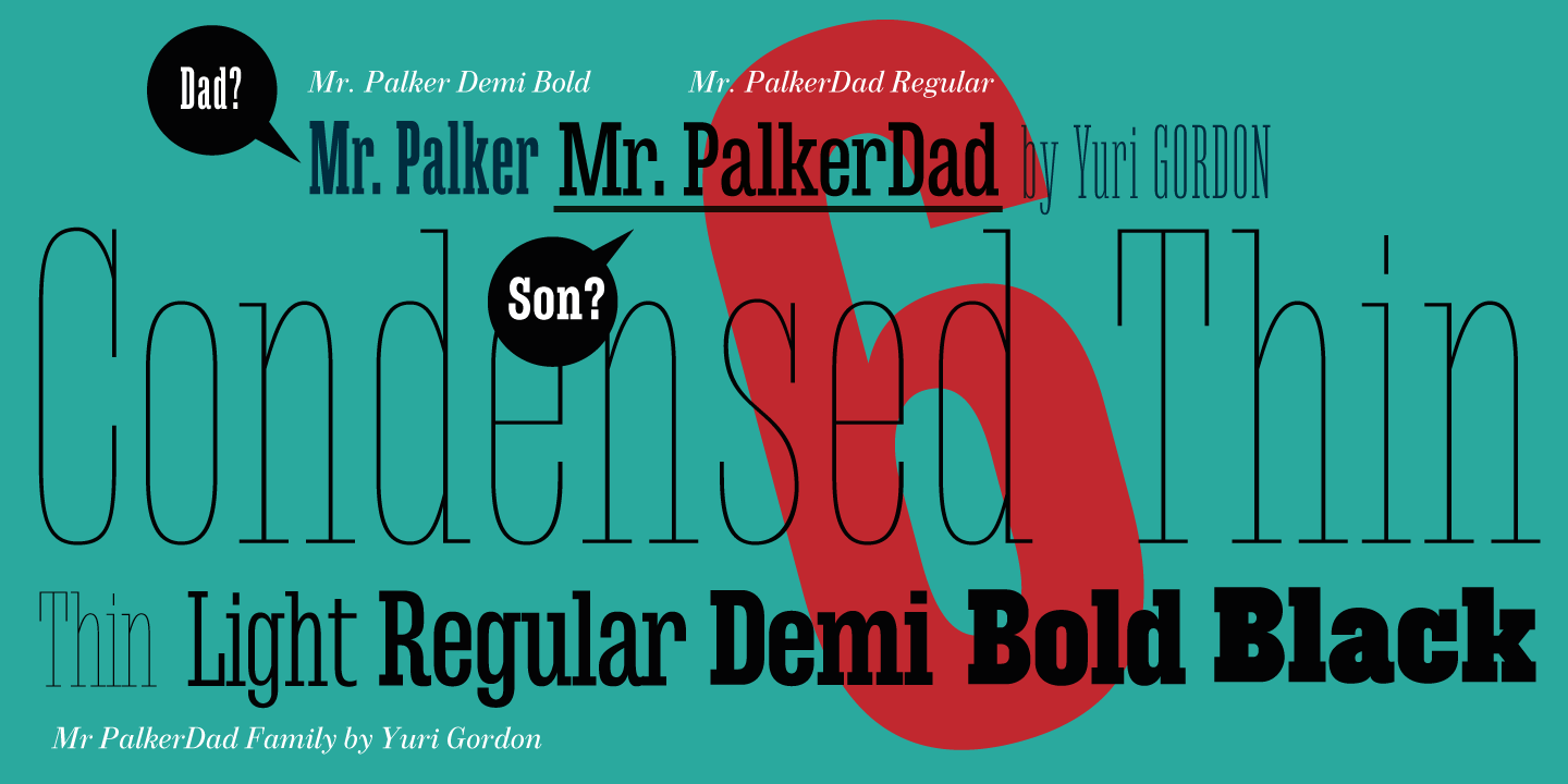 Example font Mr Palker Dad #6