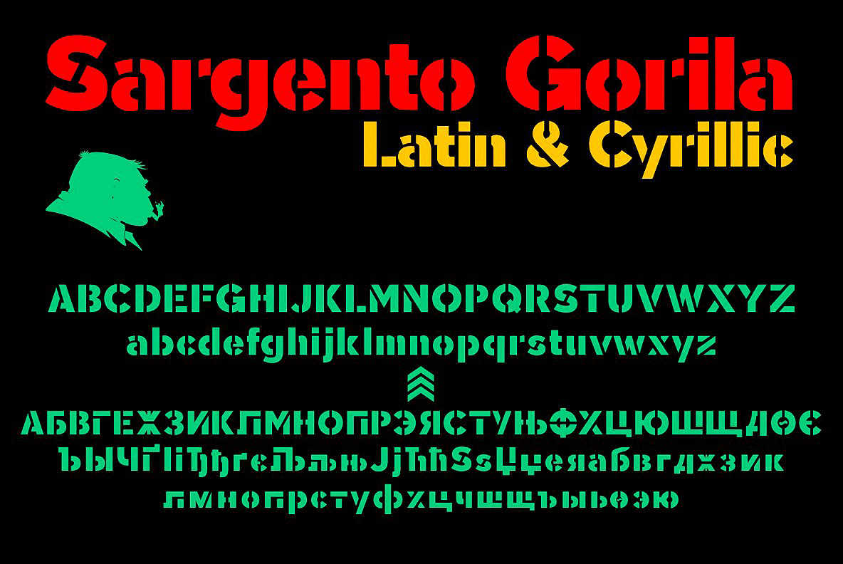 Example font Sargento Gorila #4