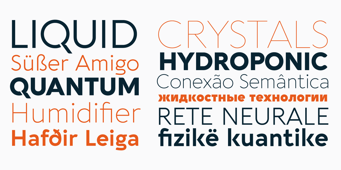 Example font Aquawax Pro #3