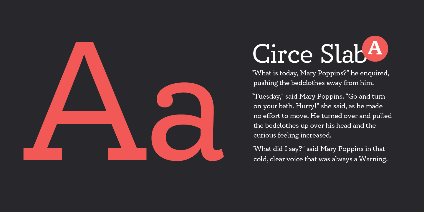 Example font Circe Slab #2
