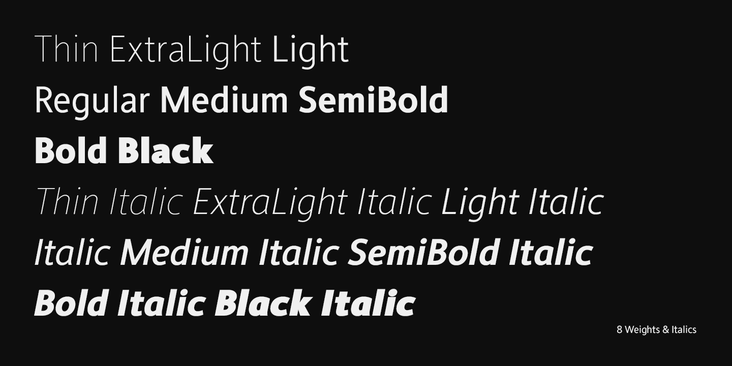 Example font Conamore #3