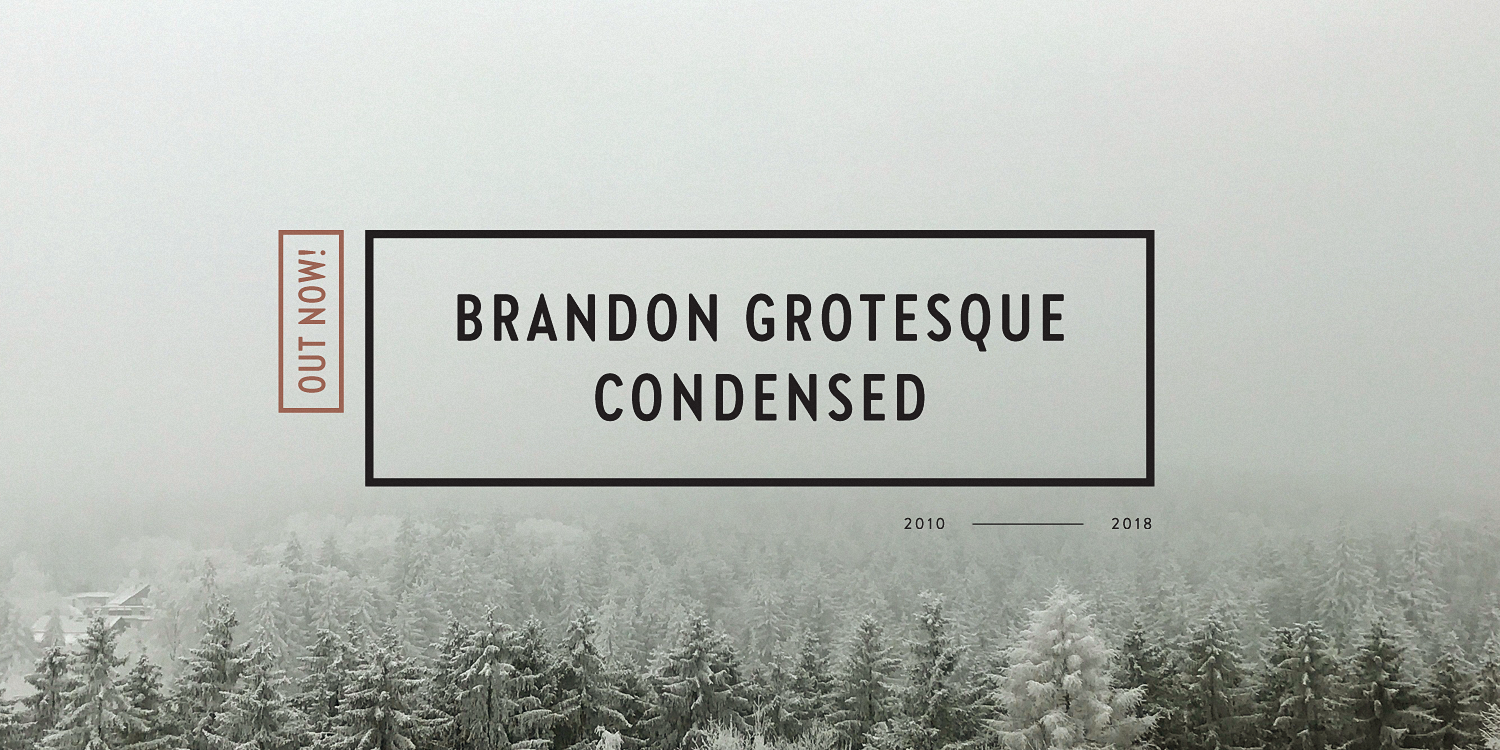 Example font Brandon Grotesque Condensed #2