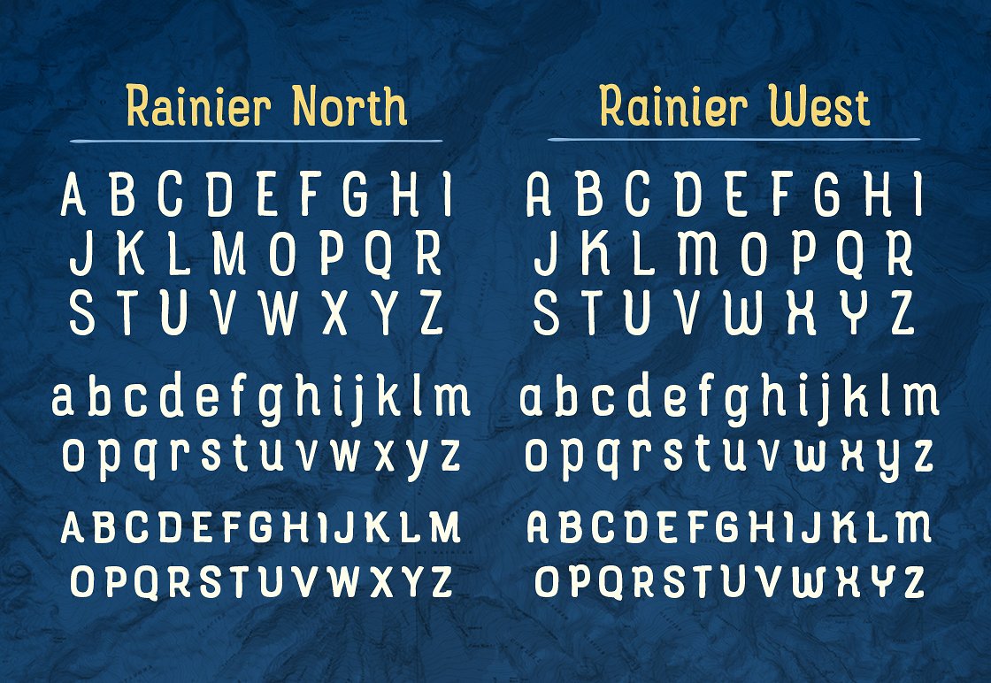 Example font Rainier #3