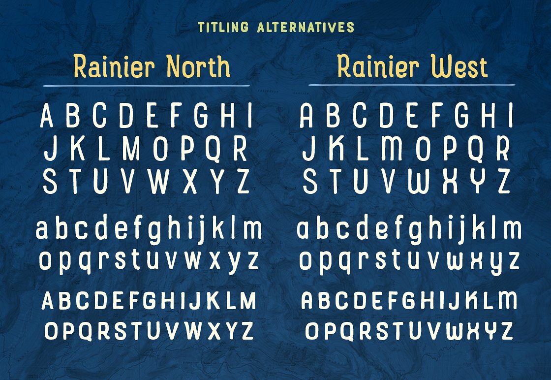 Example font Rainier #6