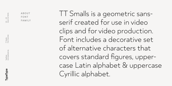 Example font TT Smalls #3