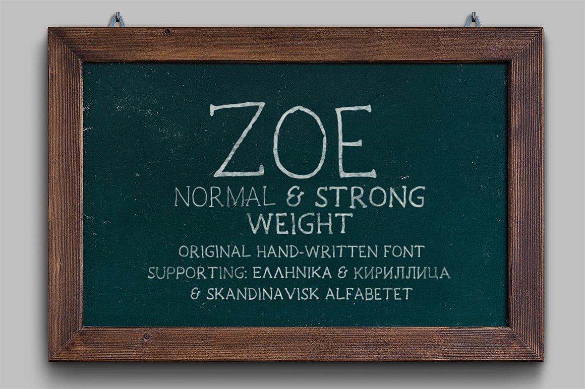 Example font Zoe #2