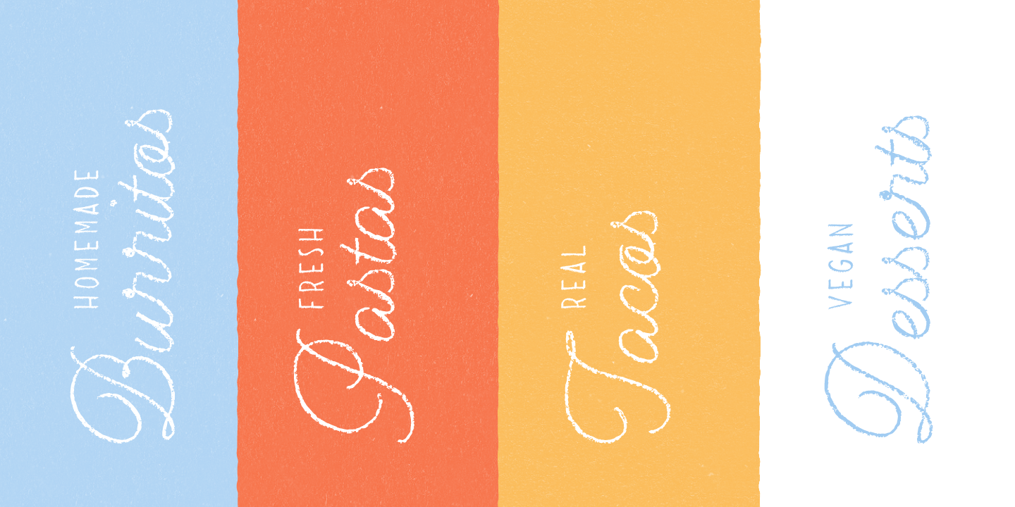 Example font Dolce Caffe Chalk #7