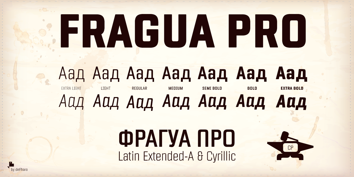 Example font Fragua Pro #6
