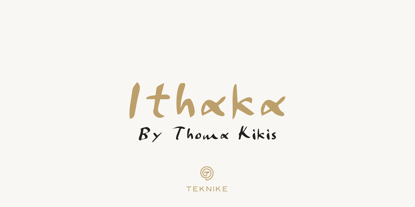 Example font Ithaka #2