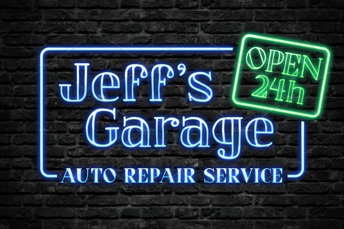 Example font Jeff’s Garage #5