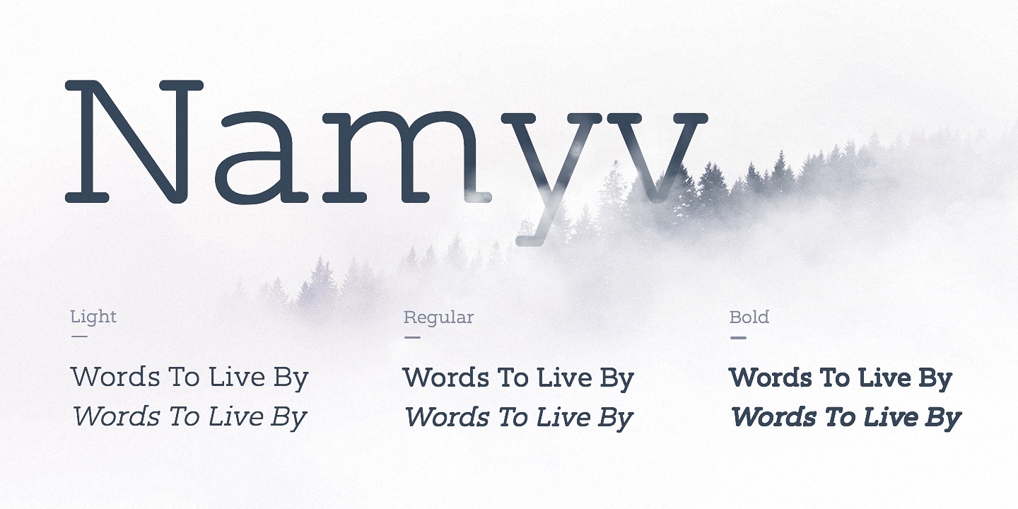 Example font Namyv #2
