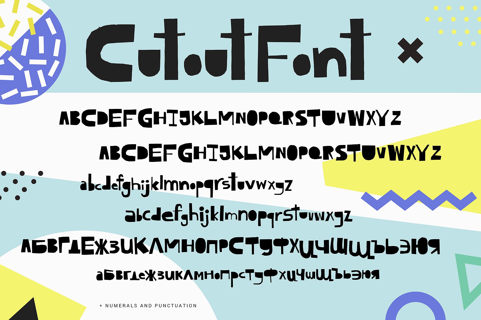 Example font Cutout New #3