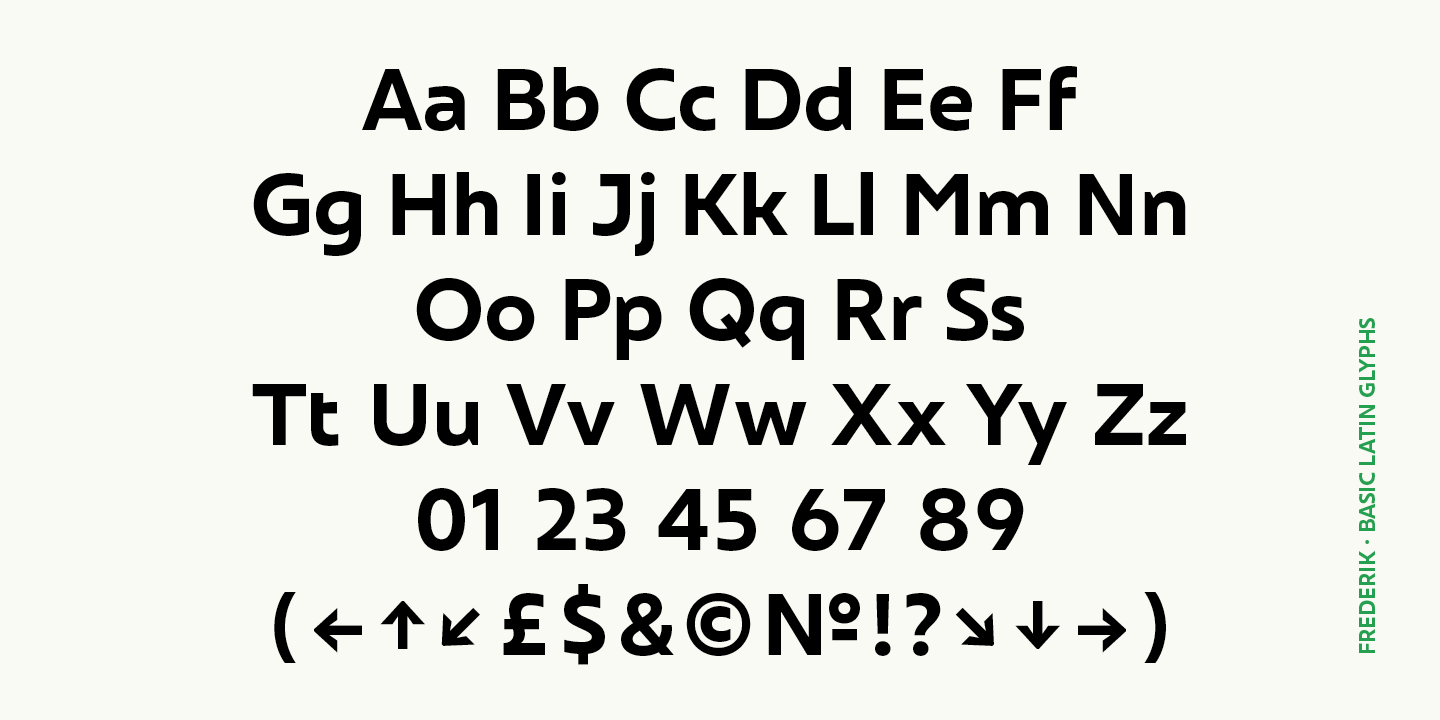 Example font Frederik #5