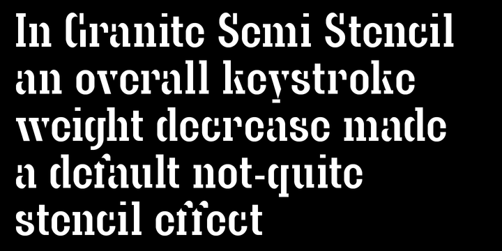 Example font Granite #2
