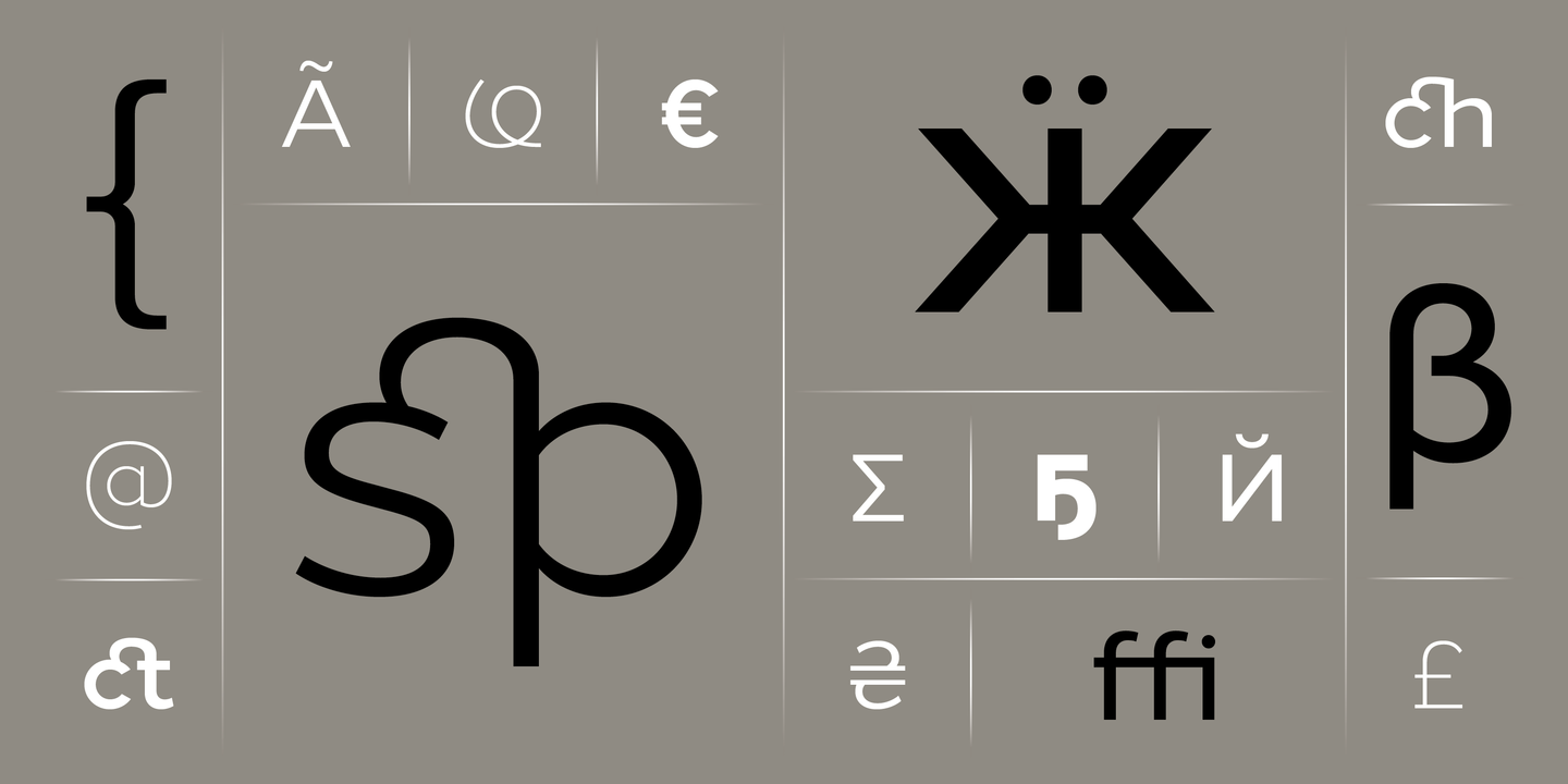 Example font Loew Next #3