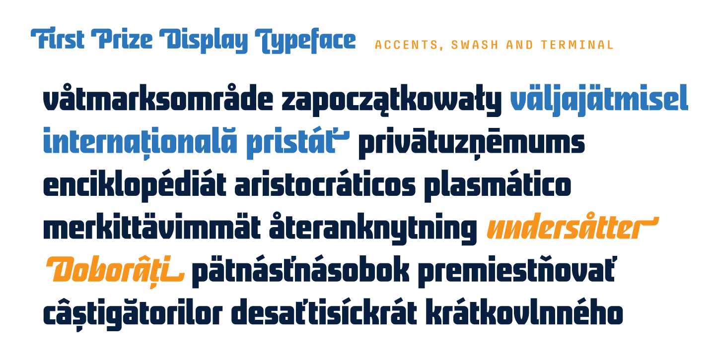 Example font First Prize #5