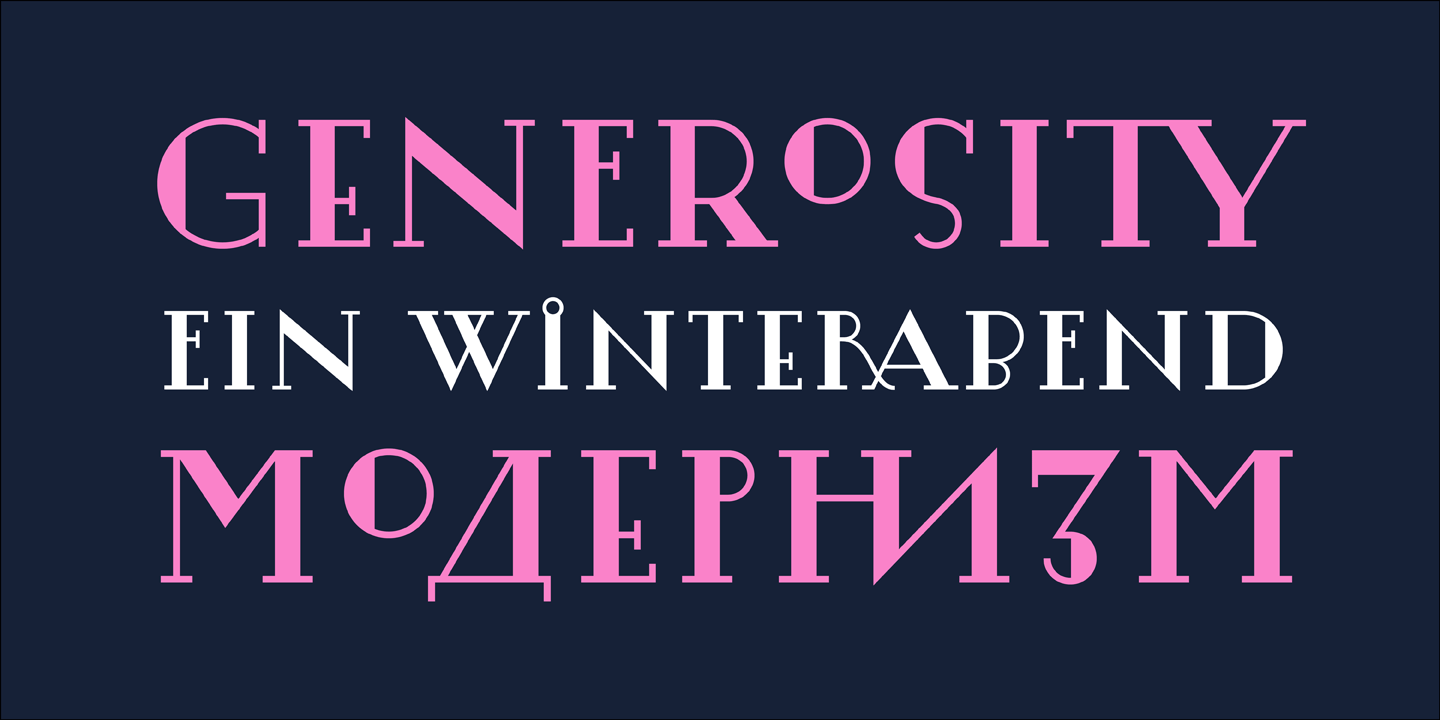 Example font Lansere #4