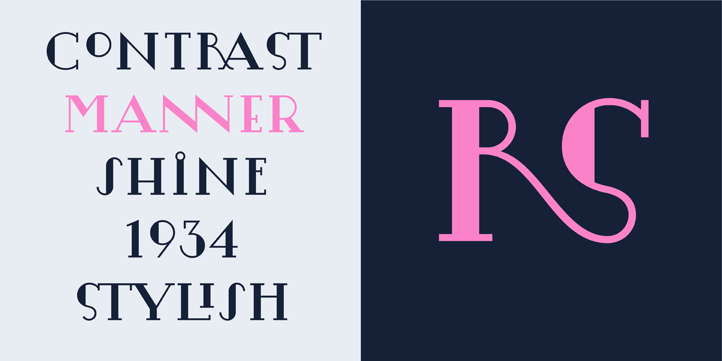 Example font Lansere #7
