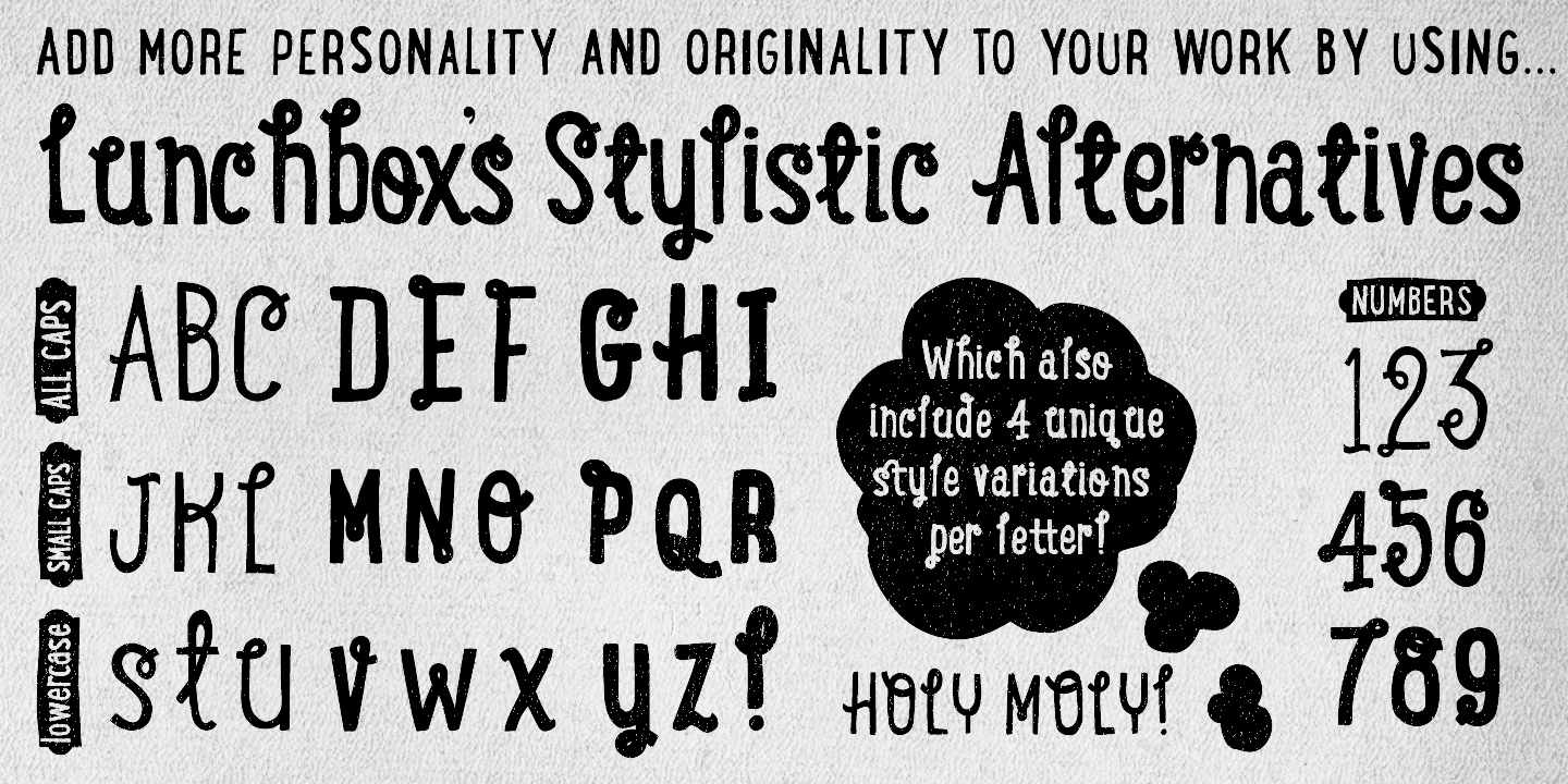 Example font LunchBox #5