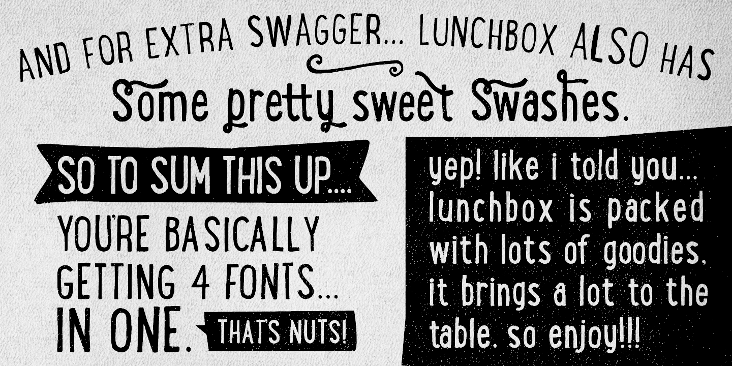 Example font LunchBox #7