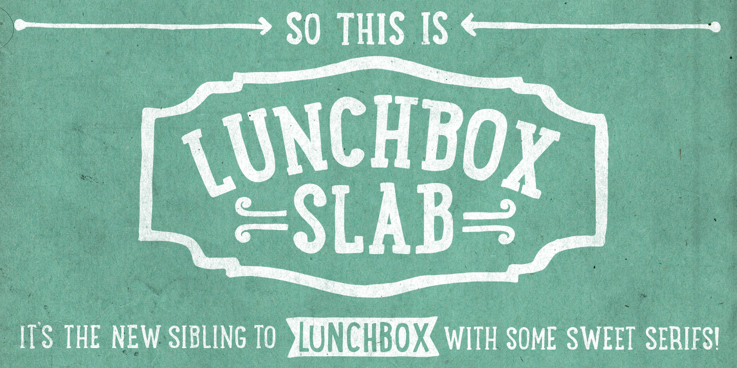 Example font LunchBox Slab #2