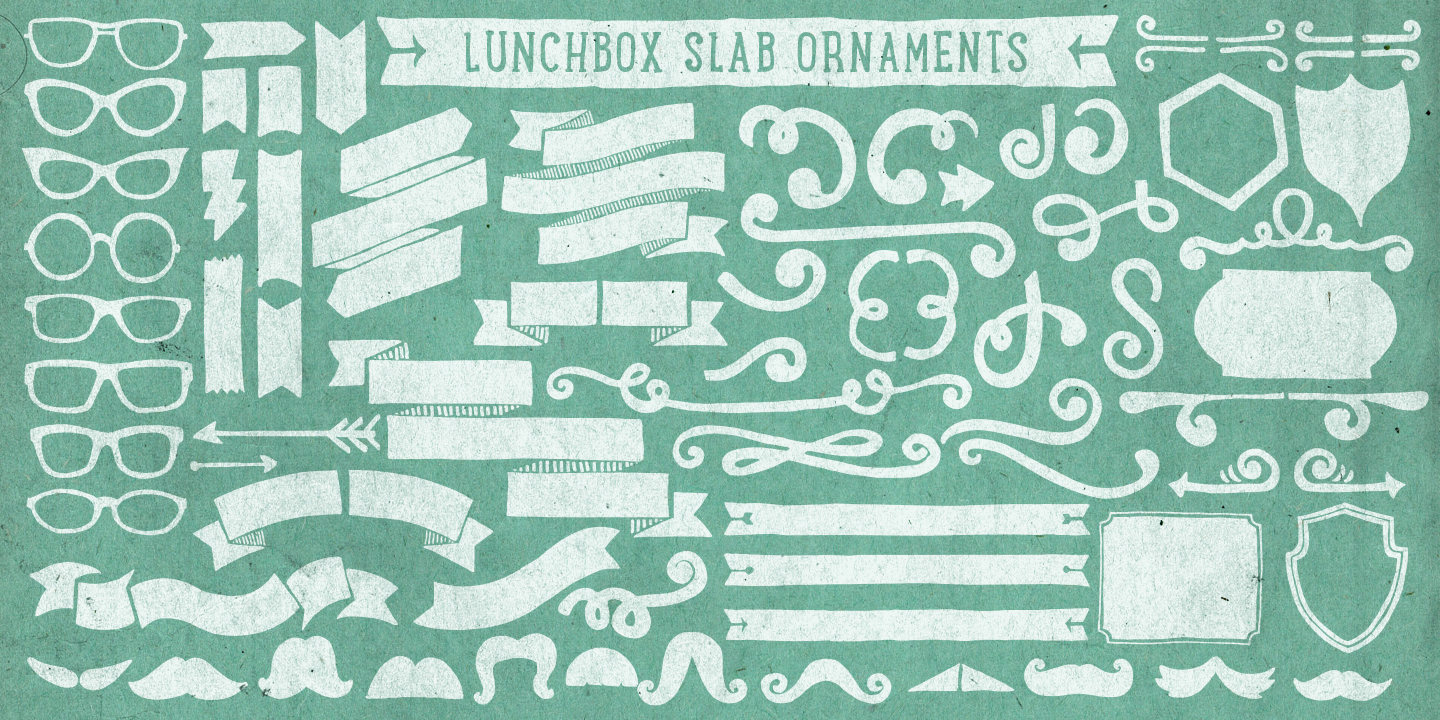 Example font LunchBox Slab #11