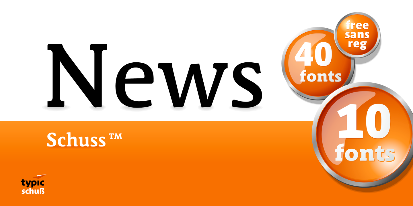 Example font Schuss News Pro #2