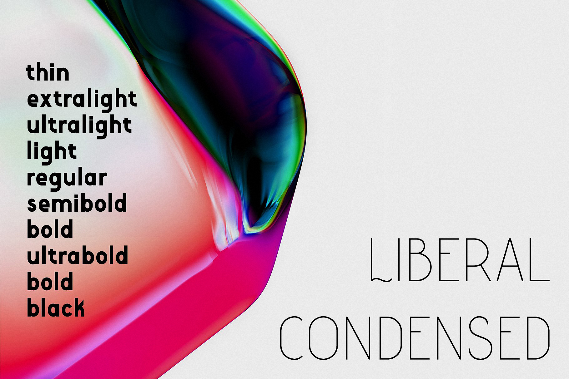 Example font Liberal Condensed #2
