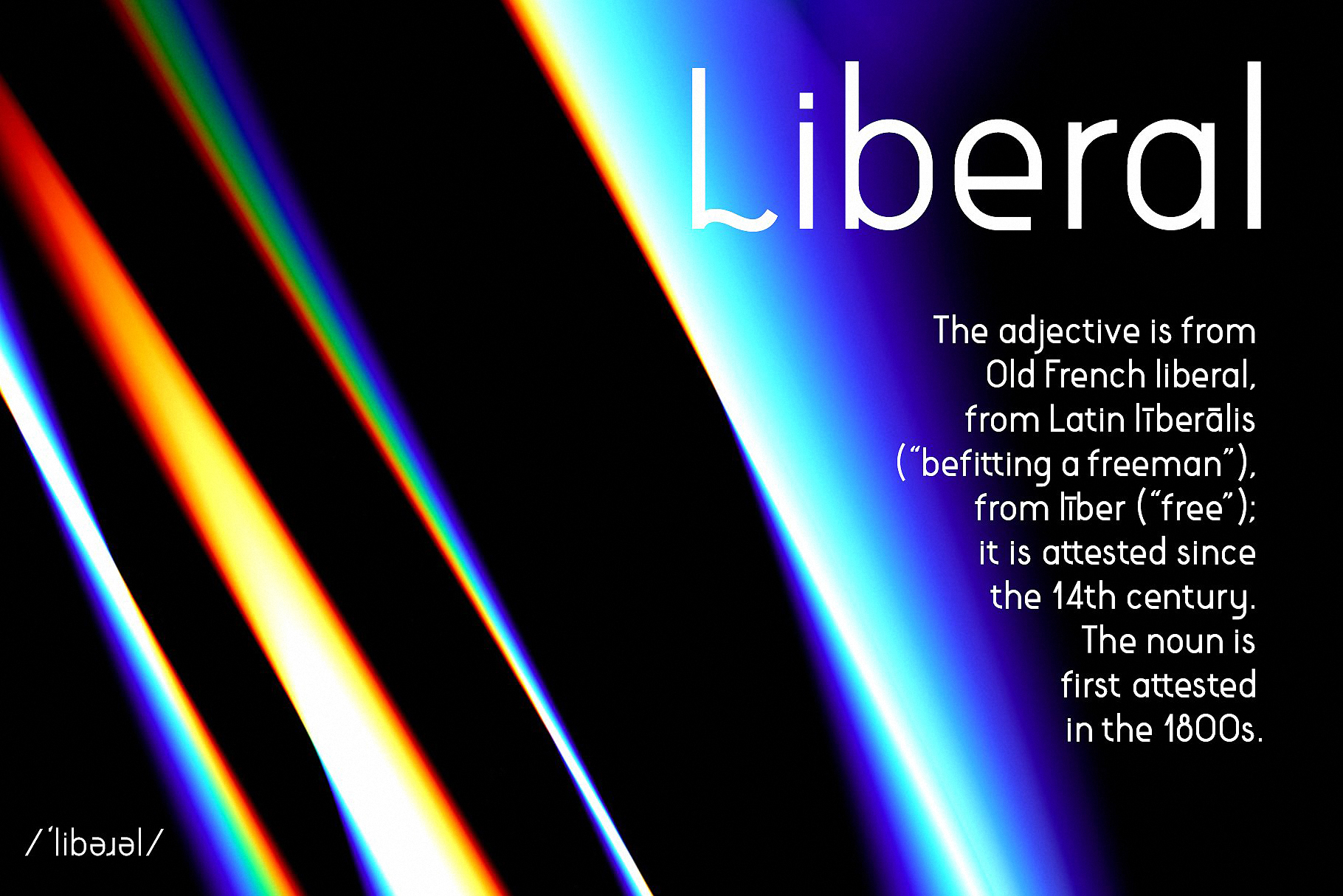 Example font Liberal Condensed #5