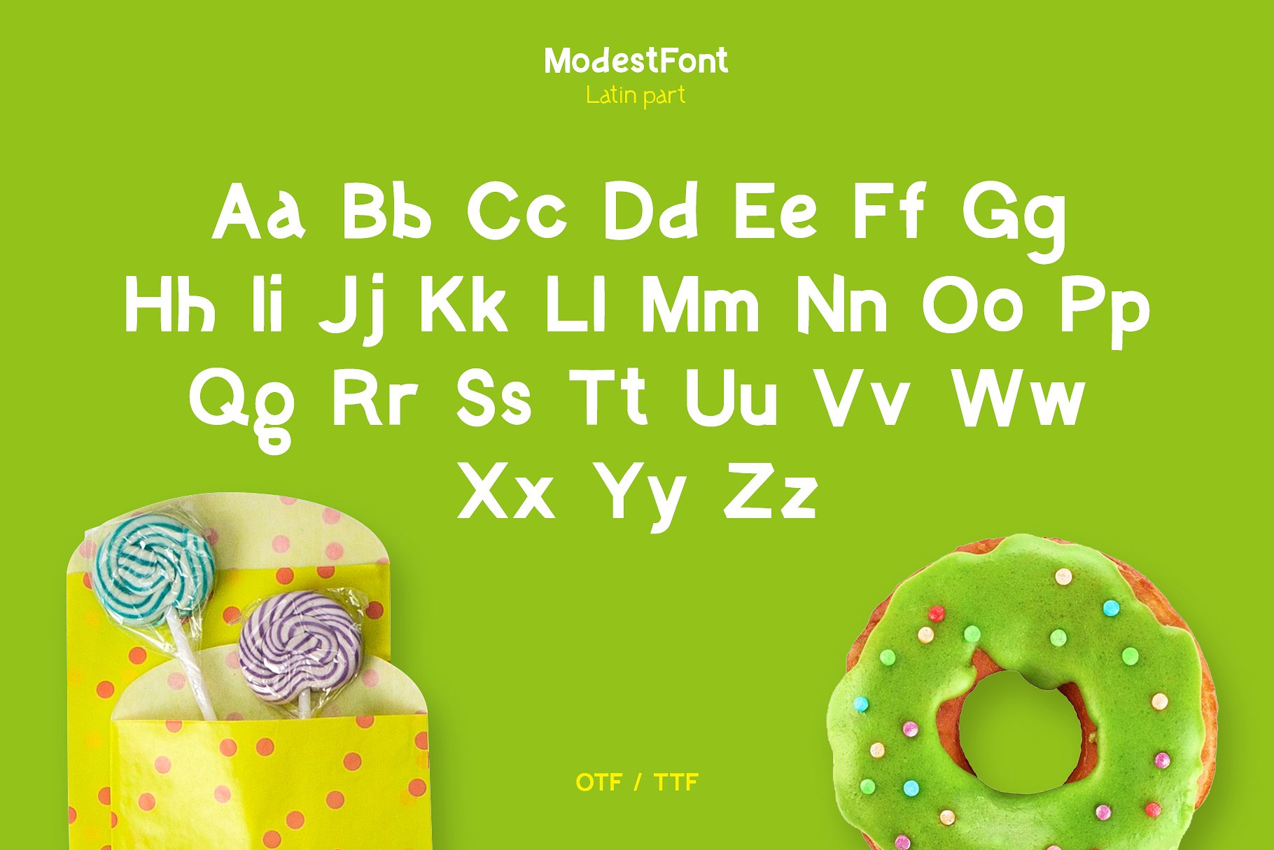 Example font Modest Font #9