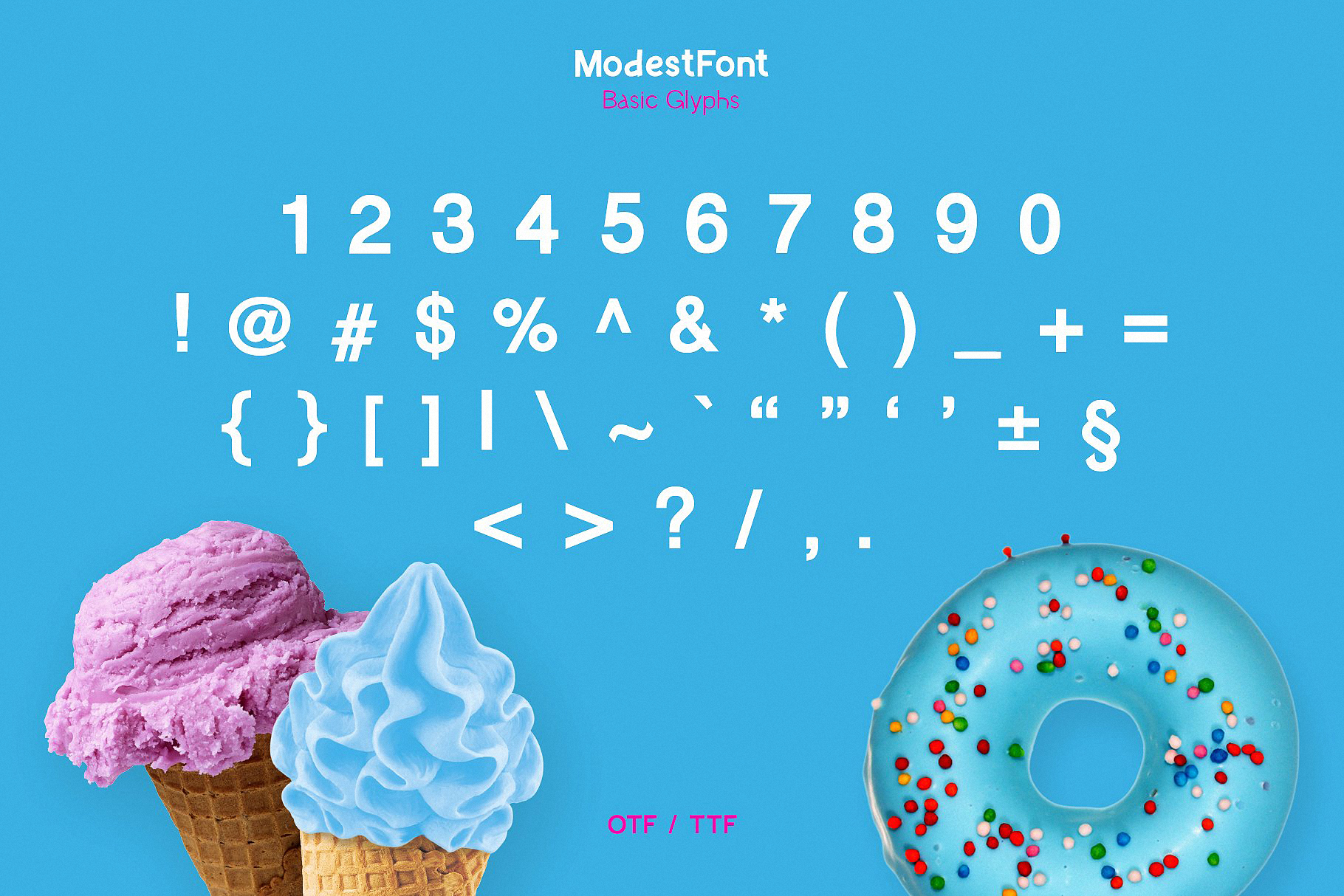 Example font Modest Font #13