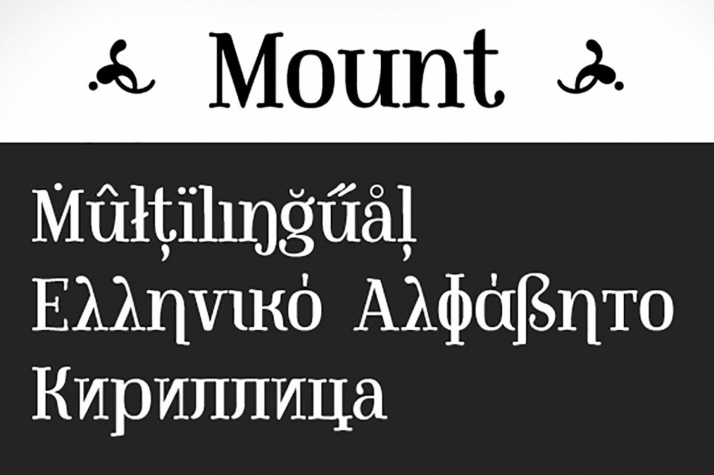 Example font Mount #3