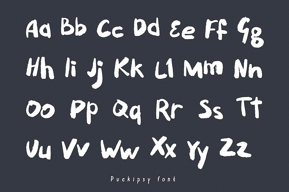 Example font Puckipsy #2