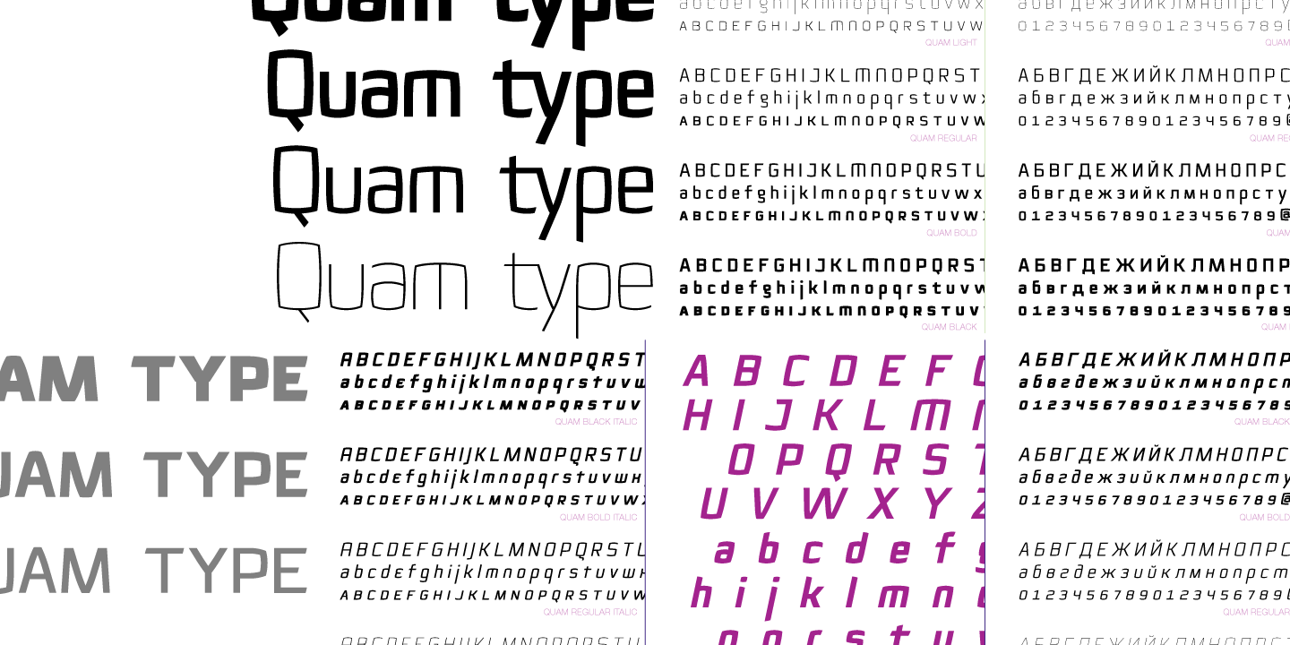 Example font Quam #2
