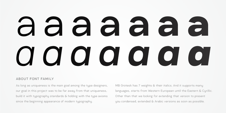 Example font MB Grotesk #2