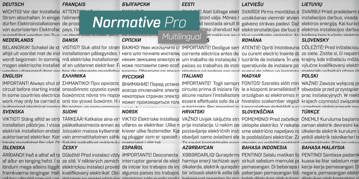 Example font Normative Pro #2