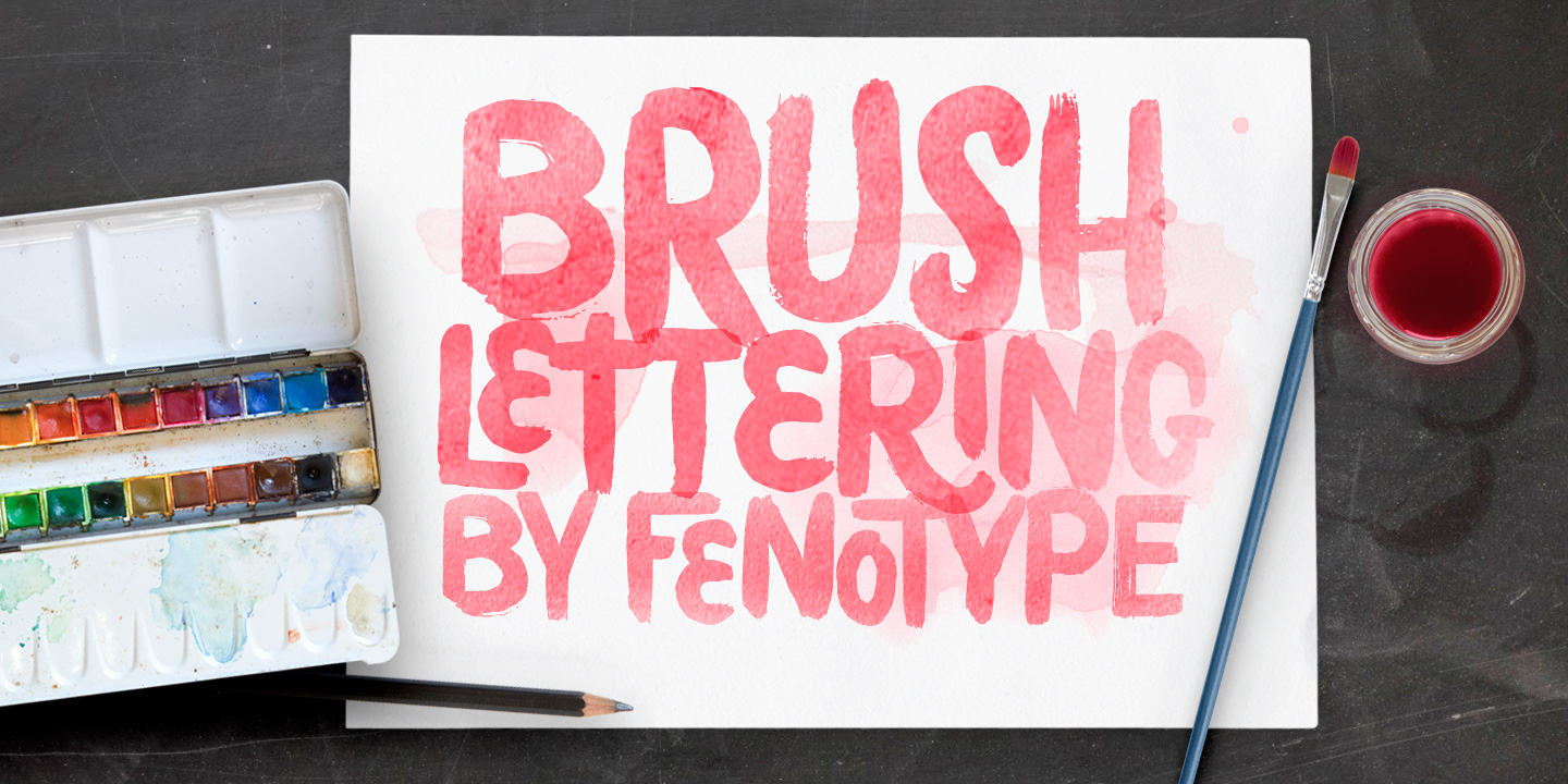 Example font Poster Brush #10