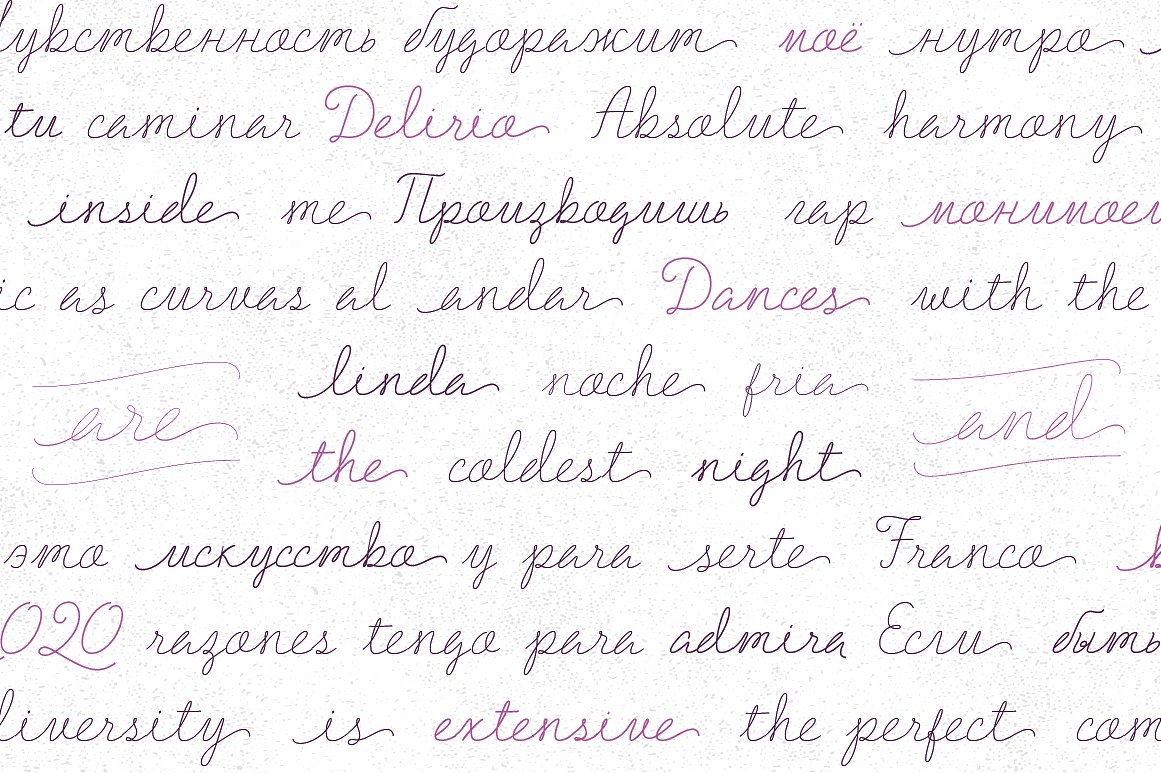 Example font Delirio #3