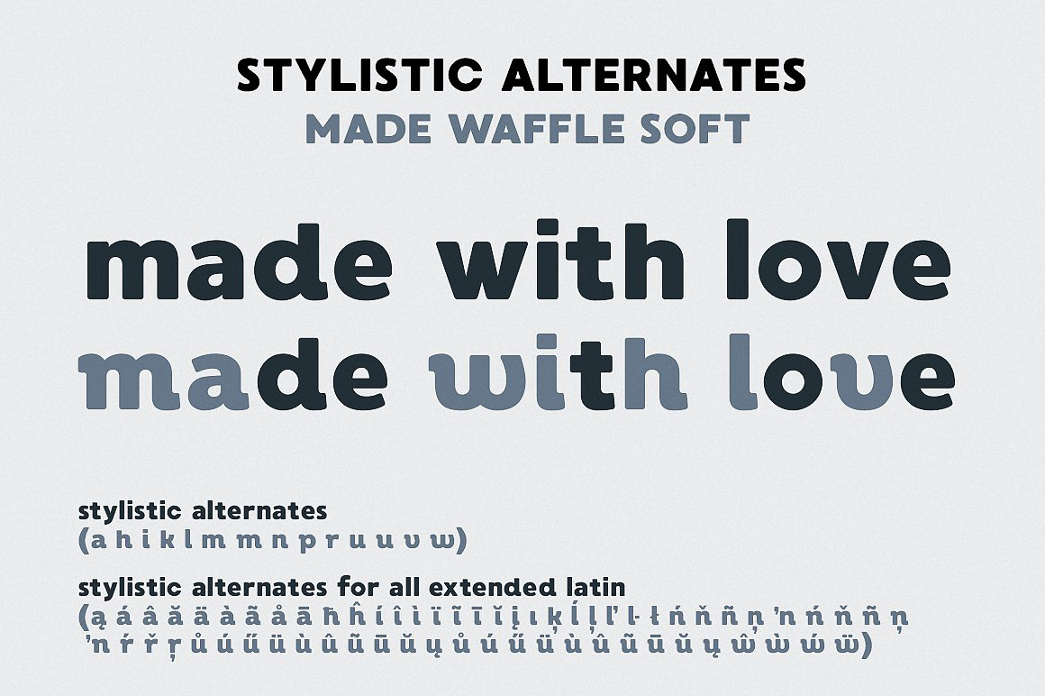 Example font MADE Waffle #7