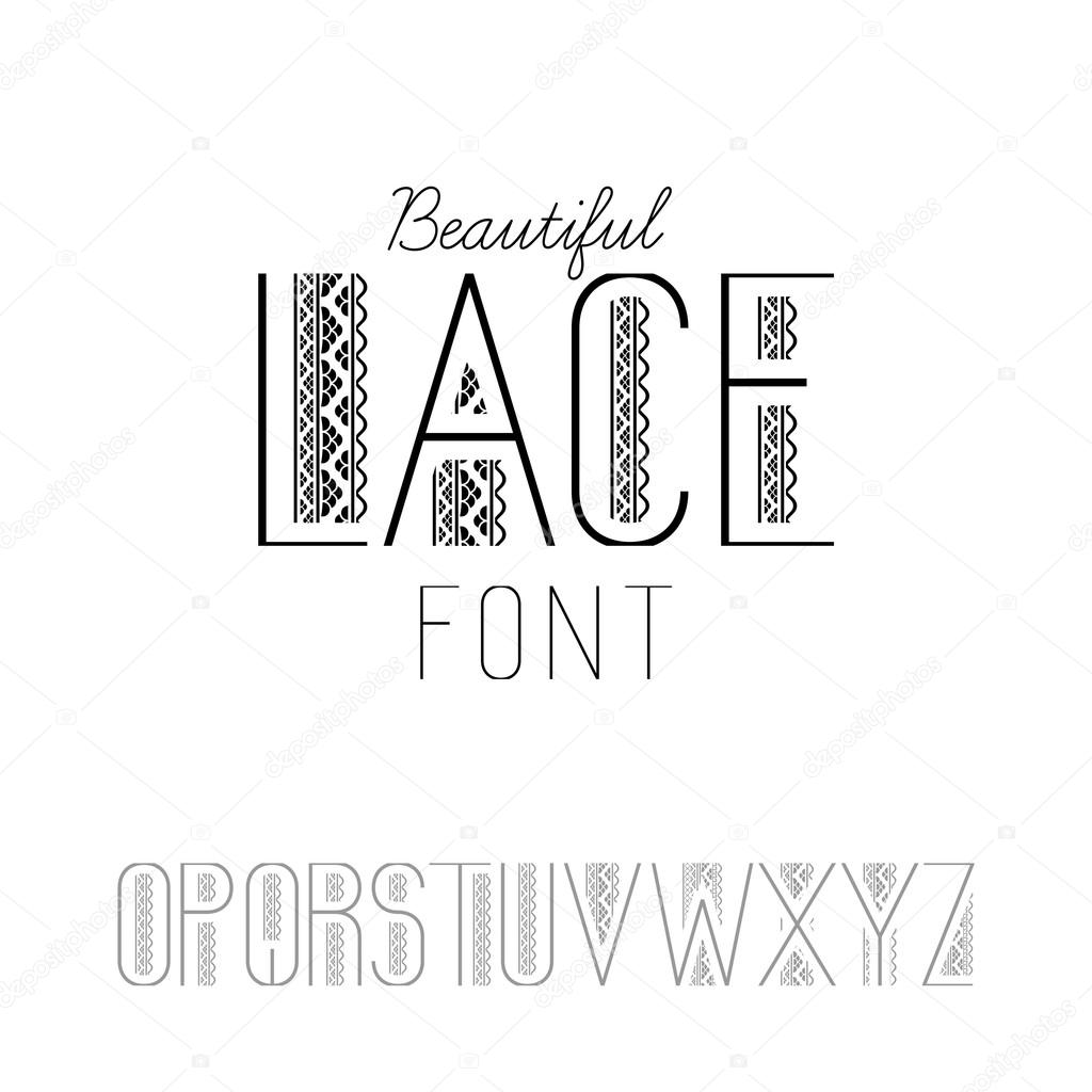 Example font Lace #2