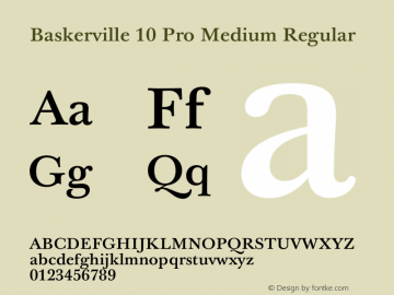 Example font Baskerville 10 Pro #2