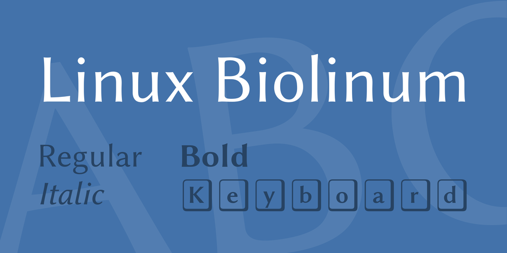 Example font Linux Biolinum #2
