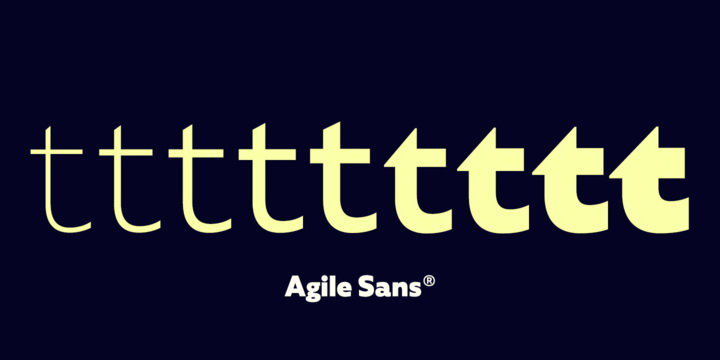 Example font Agile Sans #14