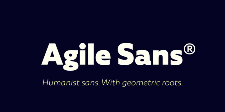 Example font Agile Sans #16
