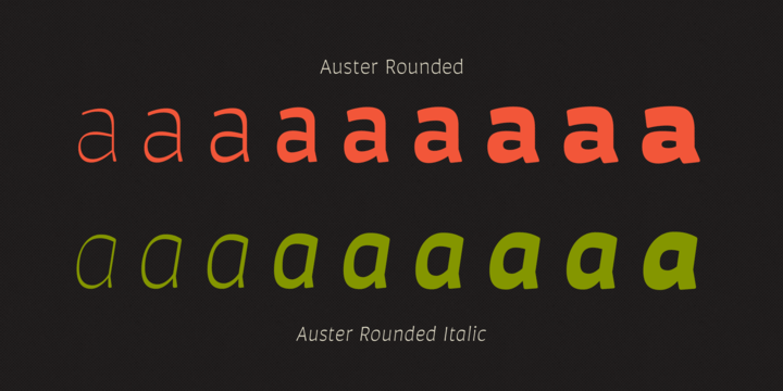 Example font Auster Rounded #2