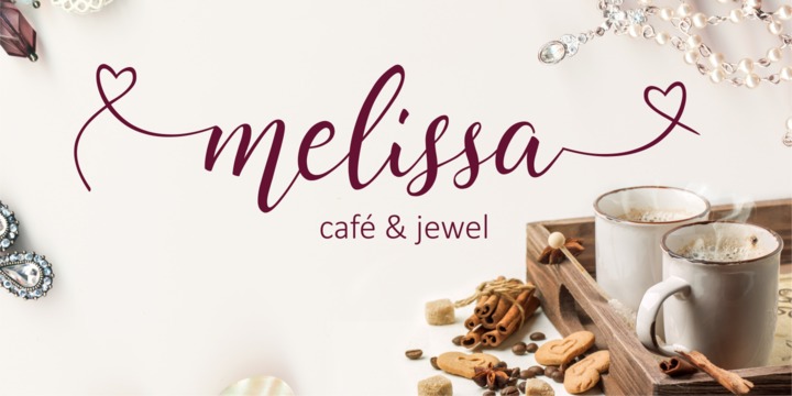 Example font Lovely Melissa #2