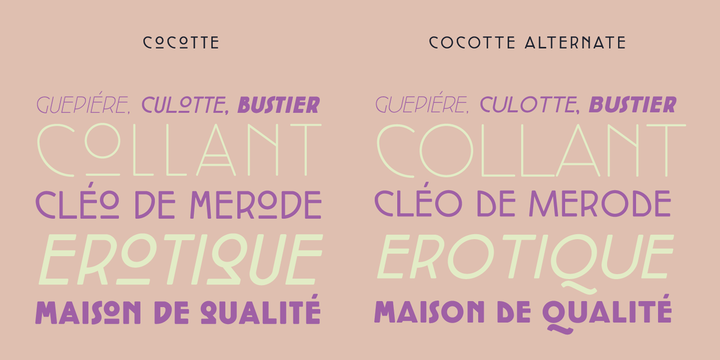 Example font Cocotte #4